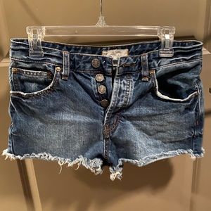 Free people denim shorts